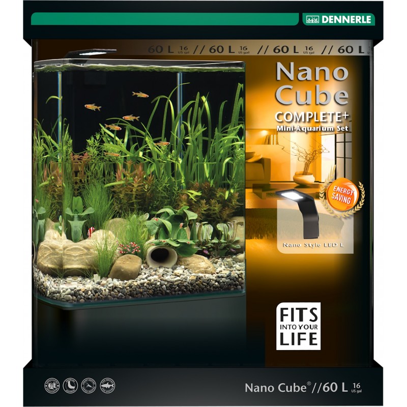 картинка Dennerle NanoCube Complete+ 60 Style LED L - Нано-аквариум с расширенным комлектом для установки и с интернет-магазин a-nature.ru