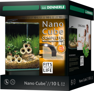 картинка Dennerle NanoCube Complete Plus Style - Нано-аквариум с расширенным комплектом для установки и свети интернет-магазин a-nature.ru